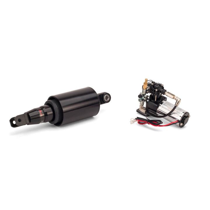 Arnott® Ultimate Ride air suspension kit for Suzuki Hayabusa 2008–2021, black handlebar switch