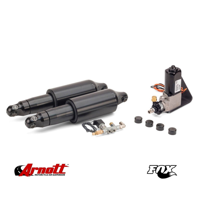 Arnott® Ultimate Ride air suspension kit for Harley-Davidson® Dyna 2008–2017, black