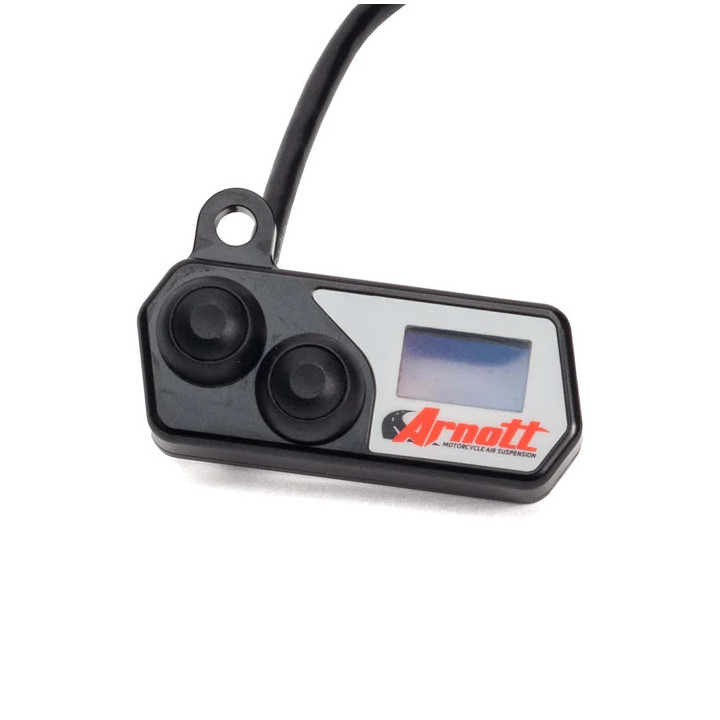 Arnott® styrmonterad tryckknappsstyrning med LED-manometer, svart