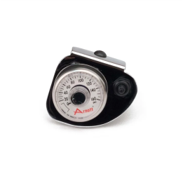 Arnott® analog pressure gauge with toggle switch, chrome bracket