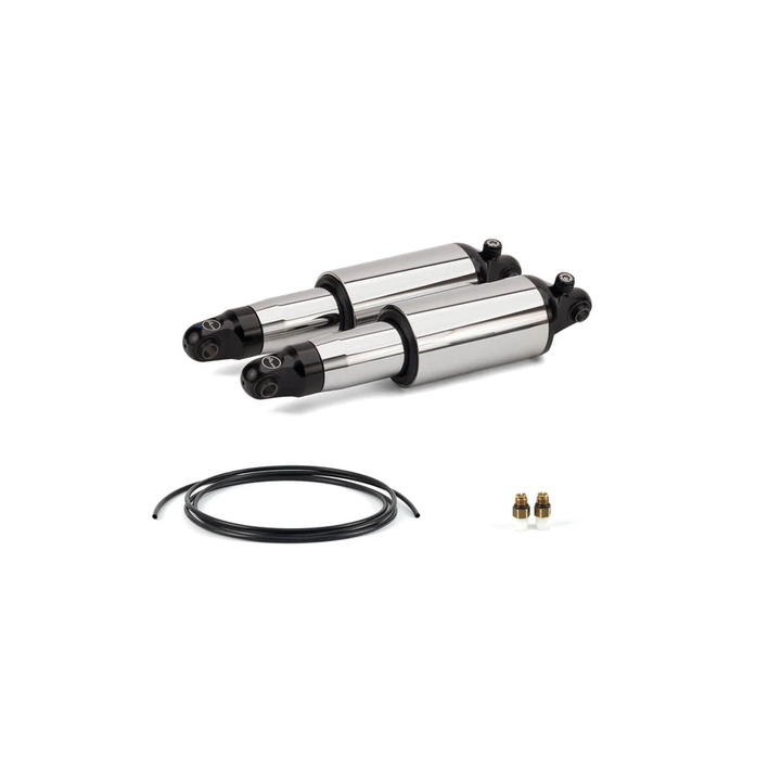 Arnott® Ultimate Ride kit for Harley-Davidson® Touring 1990–2023, chrome, with rebound adjustment