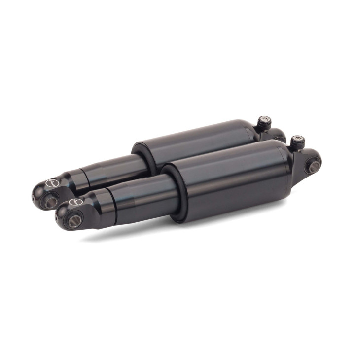 Arnott® Ultimate Ride air suspension kit for Harley-Davidson® Touring 2009–2023, black, with rebound adjustment