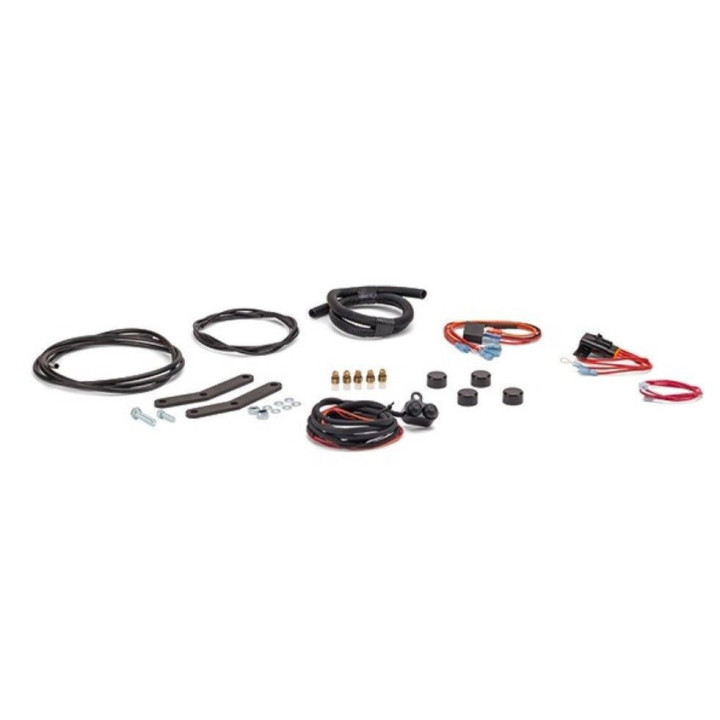 Arnott® Ultimate Ride air suspension kit for Harley-Davidson® Softail 2001–2017, black compressor cover