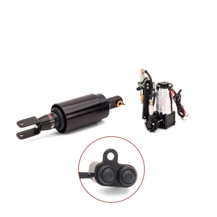 Arnott® Ultimate Ride air suspension kit for Victory Baggers & Touring 2010–2017, black handlebar switch
