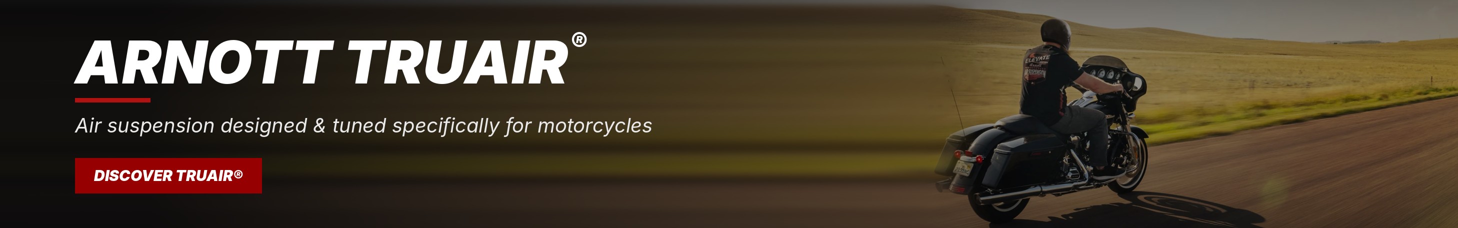 Arnott® TruAIR® air suspension for motorcycles